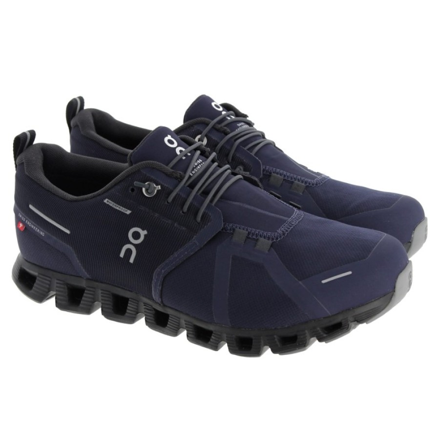 Men'S On Running | Cloud 5 Waterproof 59.98143 Trainers - Midnight/Magnet