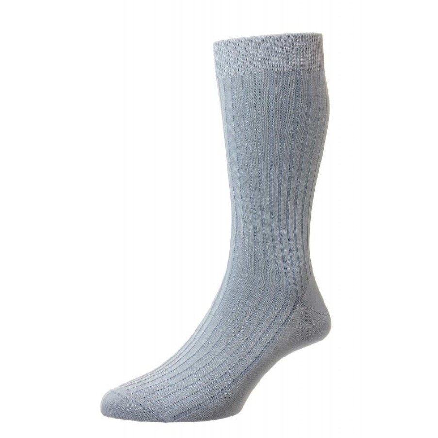 Men'S Pantherella | Danvers Socks - Sky Blue