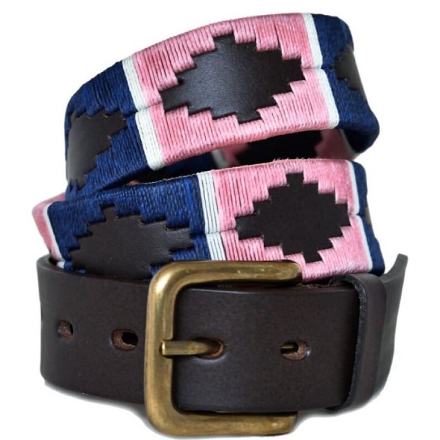 Men'S Pioneros | 110 Polo Belt- Pink/Navy