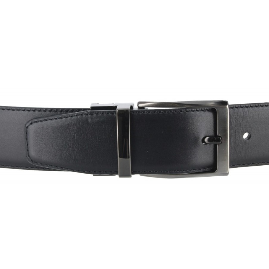 Men'S The Golden Boot | Golden Boot 11254 Reversible Belt - Black / Brown Leather