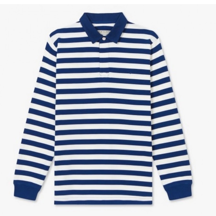 Men'S R. M. Williams | Tweedale Rugby Top - Navy / White