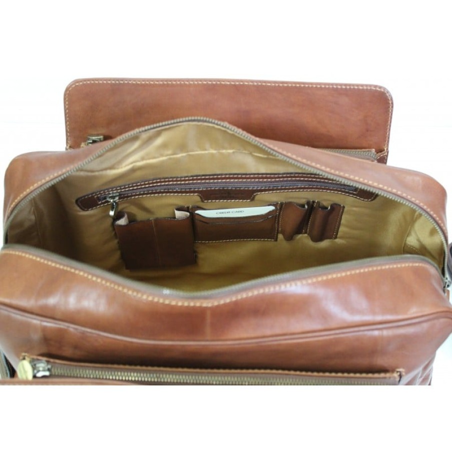 Men'S Gianni Conti | 913575 Duffle Bag - Cognac