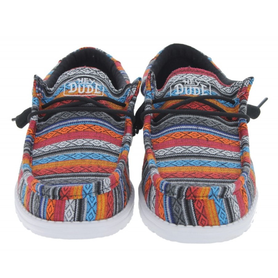 Men'S Hey Dude | Wally Serape D1400179Br Shoes - Desert Horizon Textile