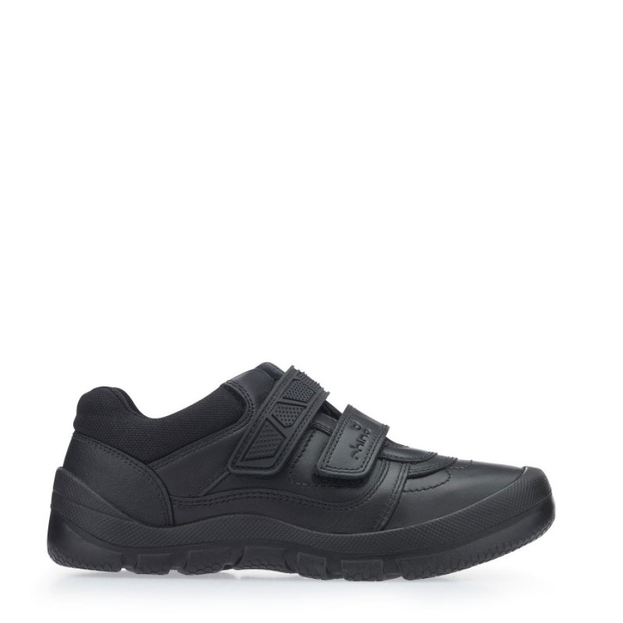 Children'S Start-Rite Boys School Shoes | Rhino Warrior School Shoes - Black Leather