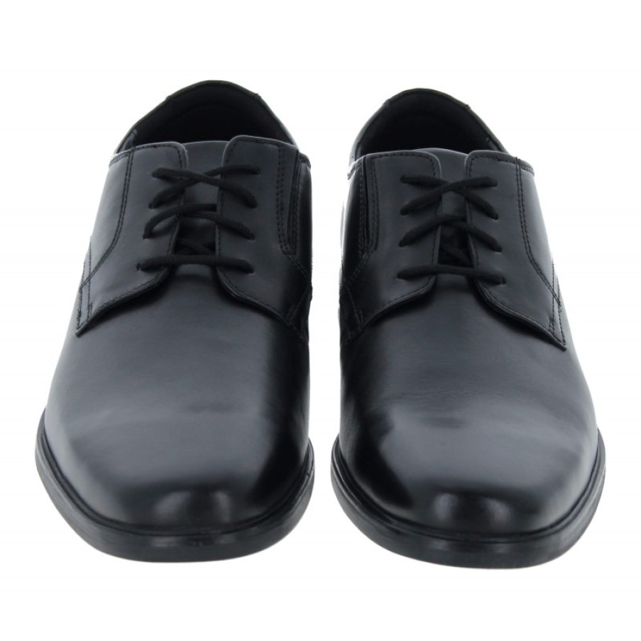 Men'S Clarks | Howard Walk Shoes - Black Leather