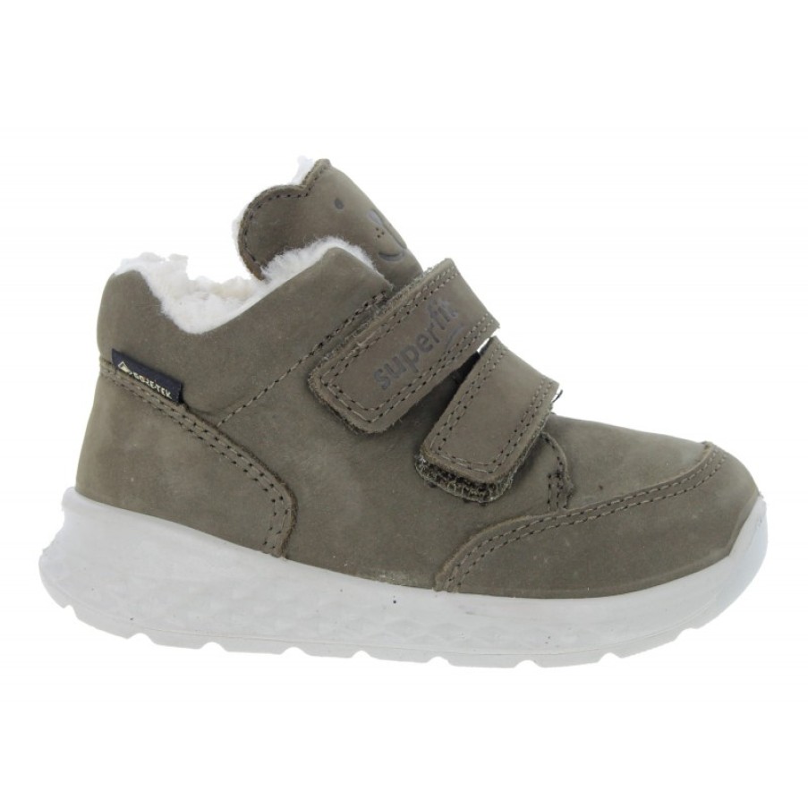 Children'S Superfit Boys Boots | Breeze Boots - Green Nubuck