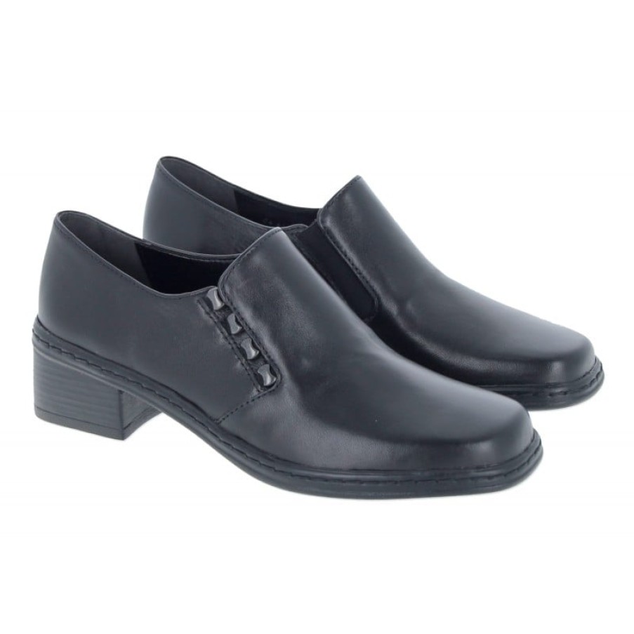 Women'S Gabor | Hertha 04.443 Shoes - Black Leather