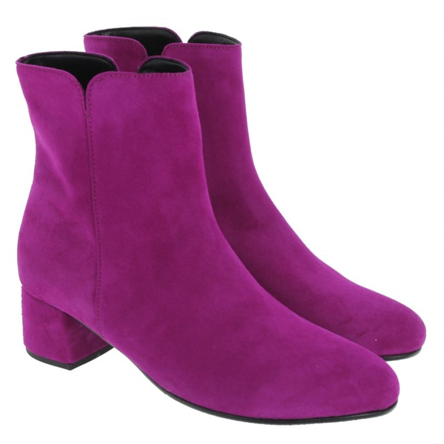 Women'S Gabor | Abbey 35.680 Ankle Boots - Orchid Suede