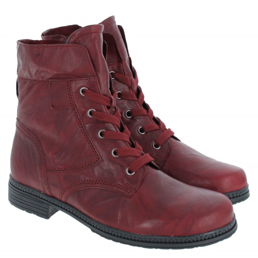 Women'S Gabor | Nerissa 34.674 Ankle Boots - Red Leather