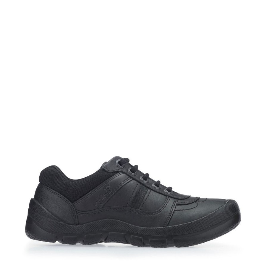 Children'S Start-Rite Boys School Shoes | Rhino Sherman School Shoes - Black Leather