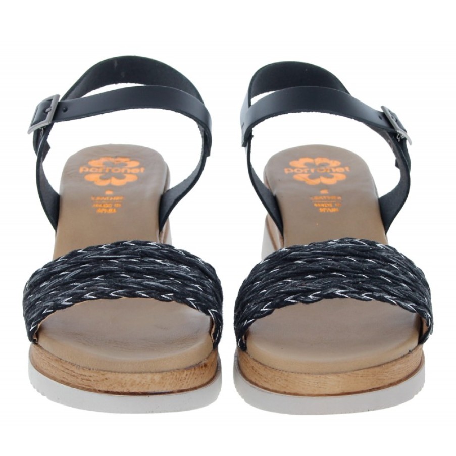 Women'S Porronet | 2955 Sandals - Black Leather