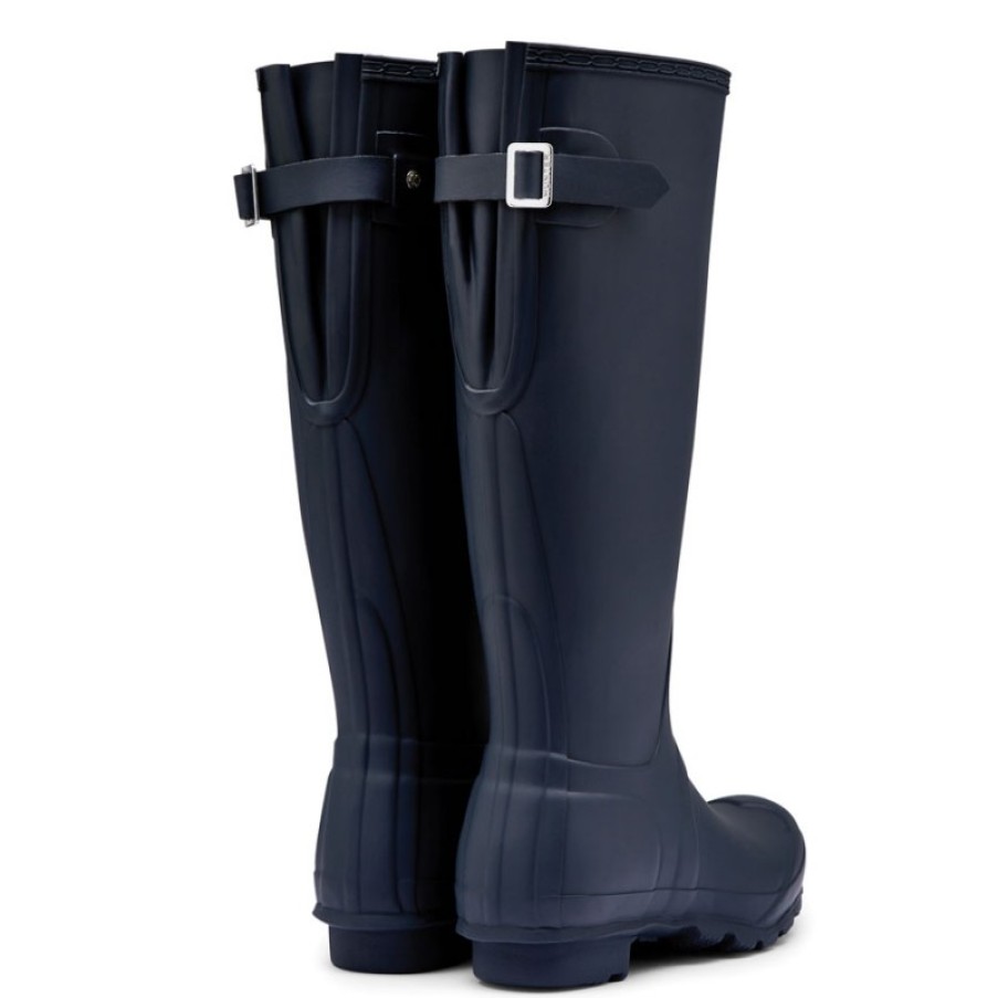 Women'S Hunter | Womens Orginal Tall Back Adjustable Wft1001Rma Wellingtons - Navy