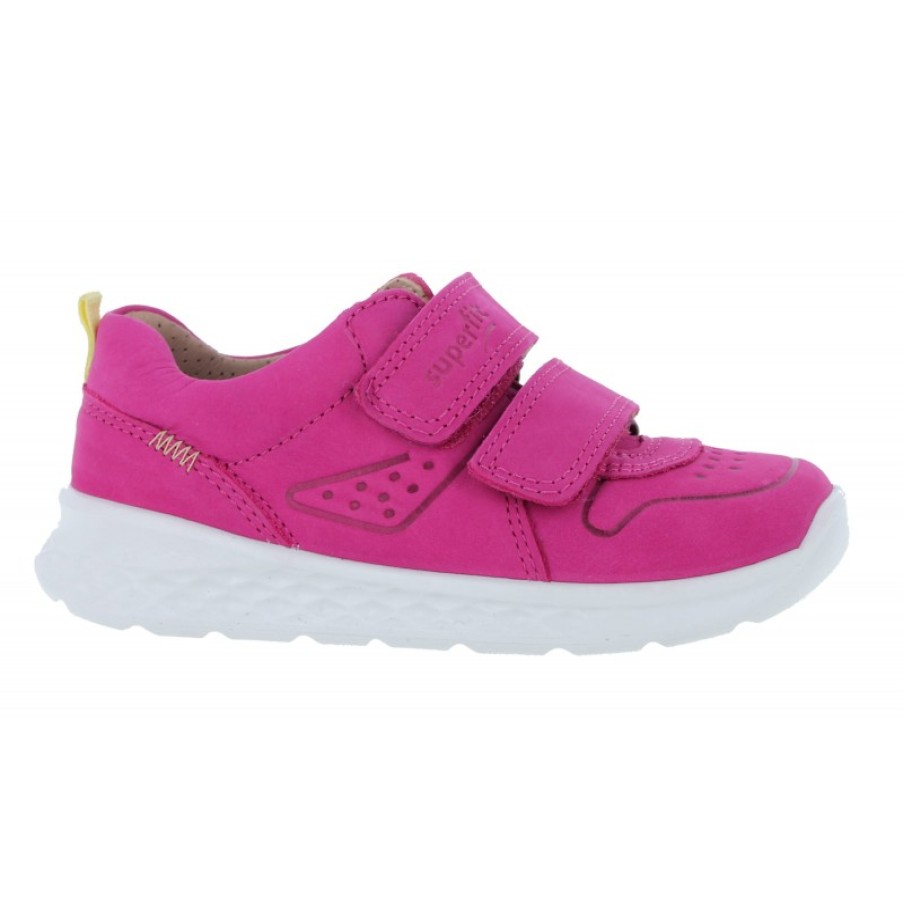 Children'S Superfit Girls Trainers | Breeze Trainers - Pink Nubuck