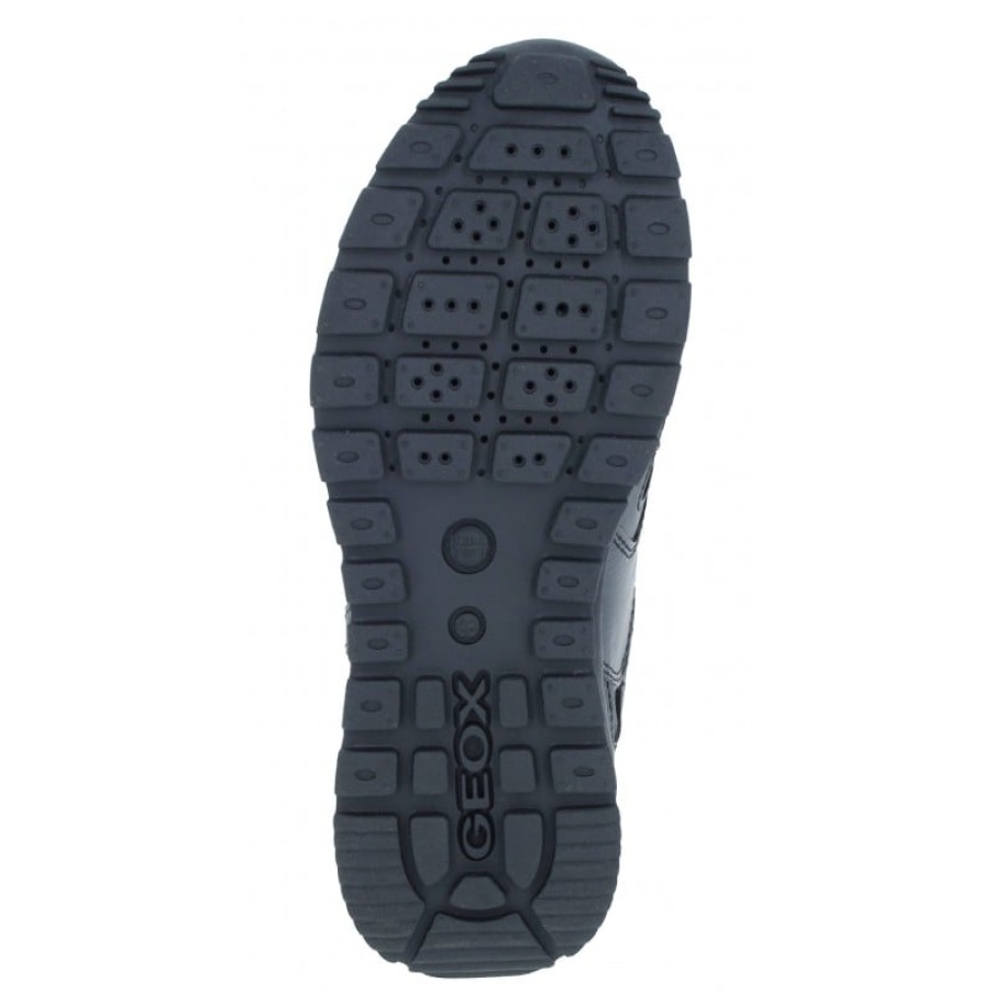 Children'S Geox Boys Trainers | Pavel J0415C Trainers - Black Leather