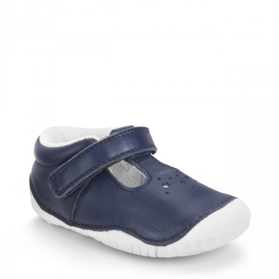 Children'S Start-Rite Girls First Shoes | Tumble Shoes - French Navy Leather