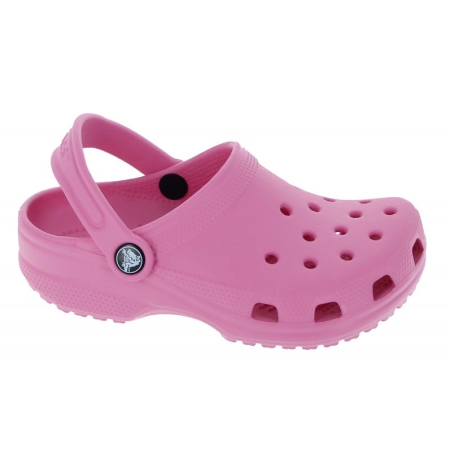 Children'S Crocs Girls Sandals | Kids Classic Clogs 204536 - Pink Lemonade