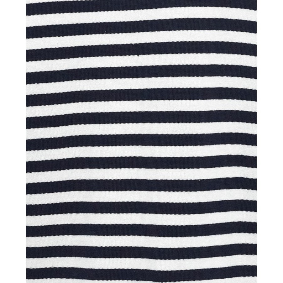 Women'S Barbour | Bradley Stripe Knitted Jumper Lkn1339 - Blue Cotton