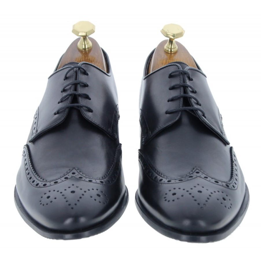 Men'S The Golden Boot | Golden Boot Kananga 5836 Shoes - Black Leather