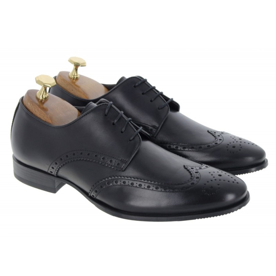 Men'S The Golden Boot | Golden Boot Kananga 5836 Shoes - Black Leather