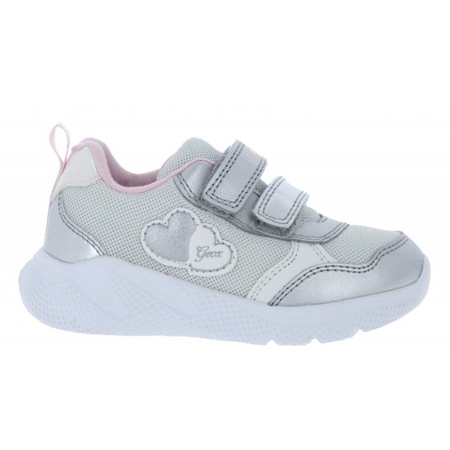 Children'S Geox Girls Trainers | B354Tc B Sprintye Gc Trainers - Silver / Pink