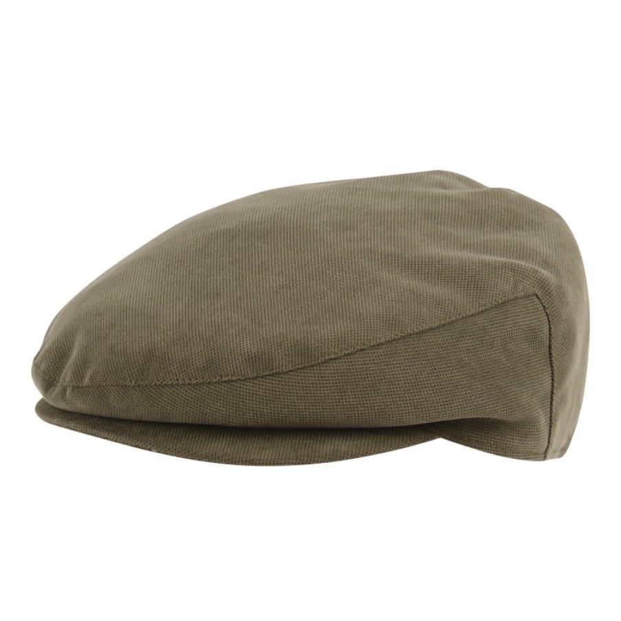 Men'S Barbour | Waterproof Beaufort Flat Cap Mha0757 - Dark Olive