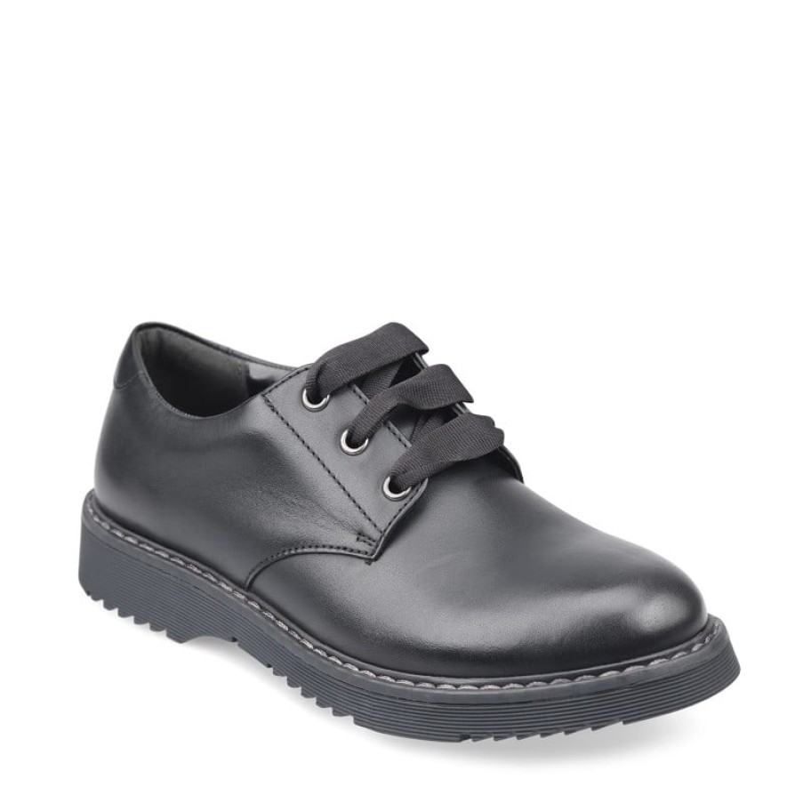 Children'S Start-Rite Teen Girls School Shoes | Startrite Impact School Shoes - Black Leather