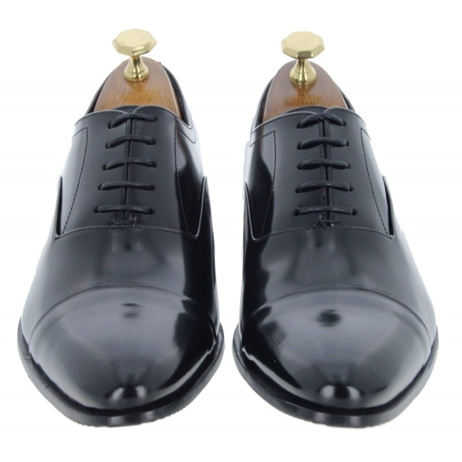 Men'S The Golden Boot | Golden Boot Drax 5802 Shoes - Black Leather