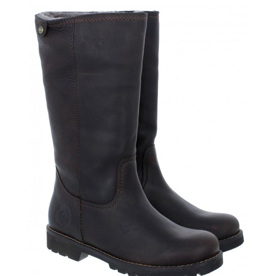 Women'S Panama Jack | Bambina Igloo Boots - Brown Leather