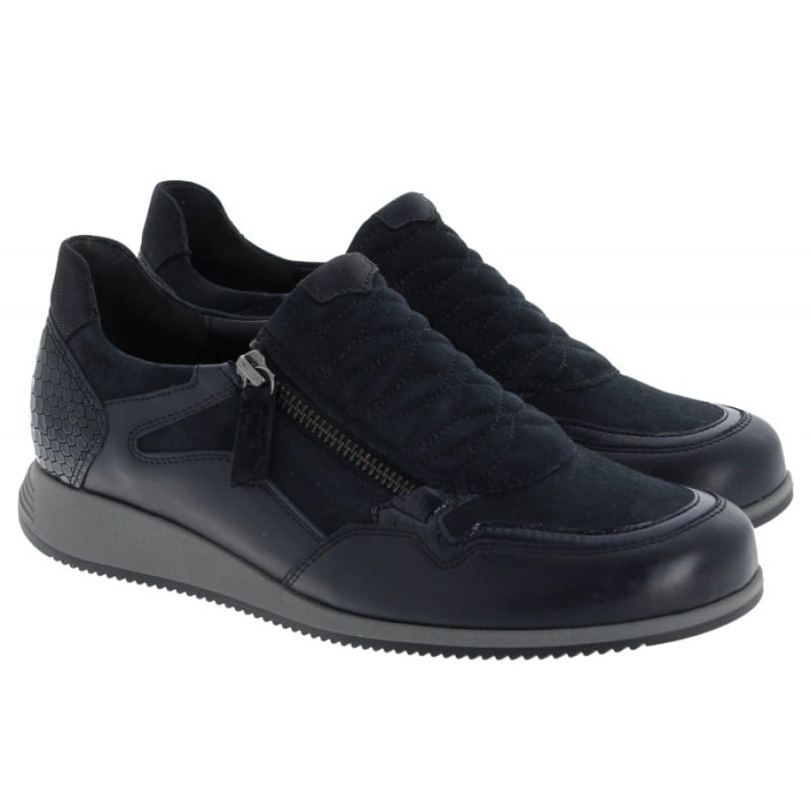 Women'S Gabor | Janis 46.408 Trainers - Dark Blue Suede