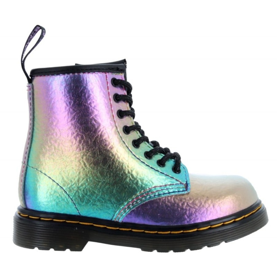 Children'S Dr. Martens Girls Boots | 1460 Toddler Boots - Rainbow Crinkle