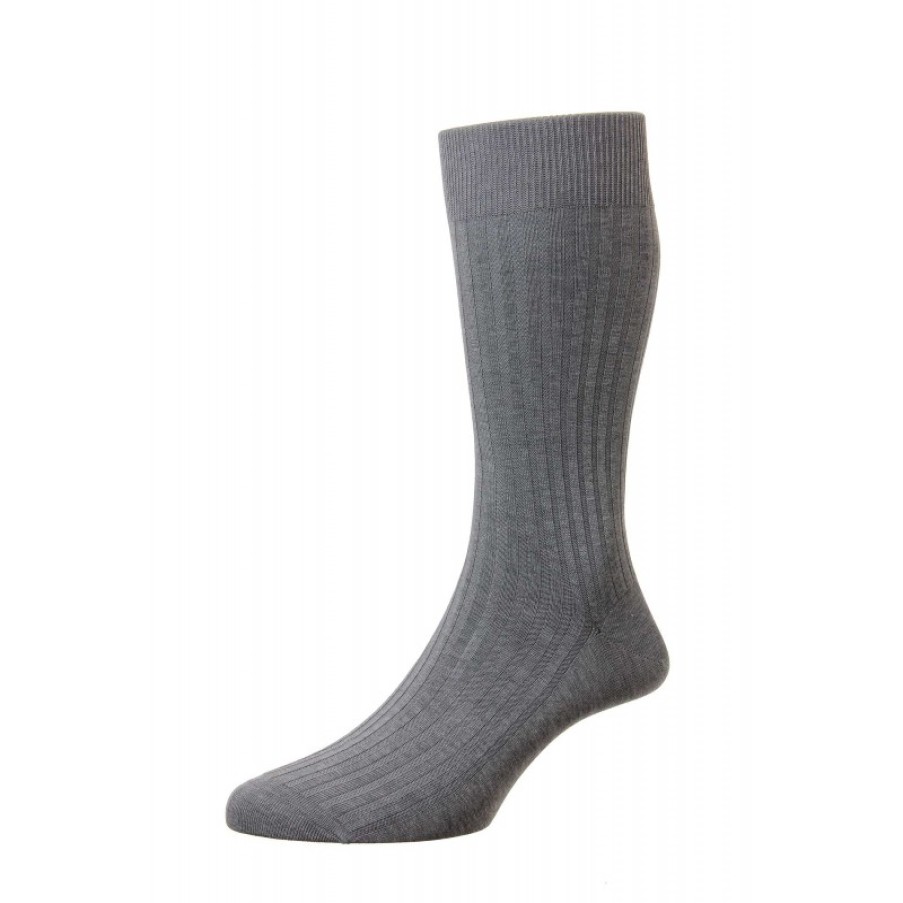 Men'S Pantherella | Danvers Socks - Mid Grey Mix