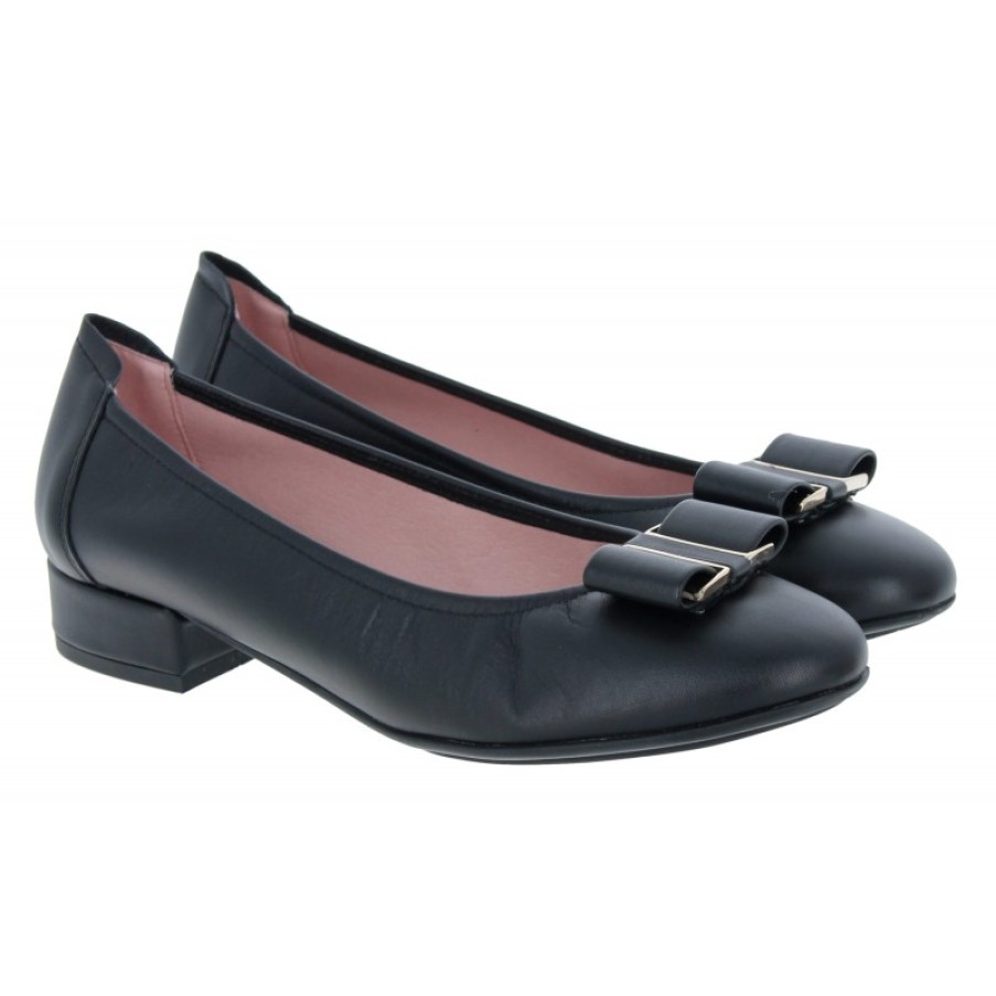 Women'S Sabrinas | Florida 23015 Court Shoes - Black Leather