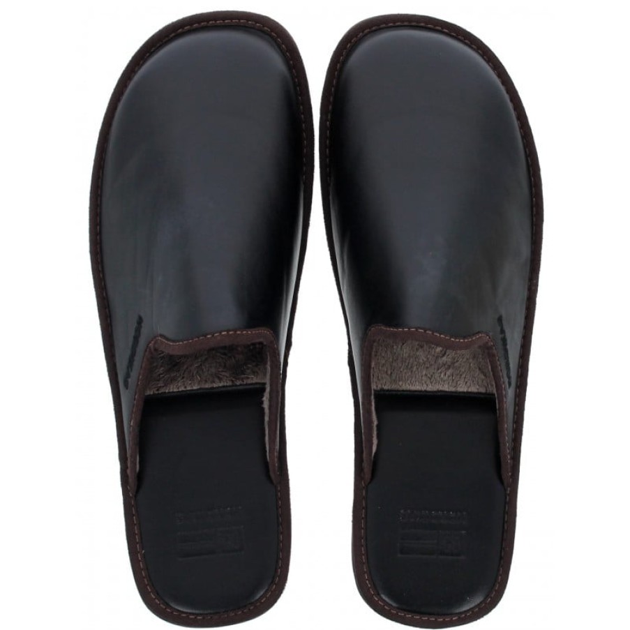 Men'S Nordikas | Norwood Iii 131 Slippers - Black Leather