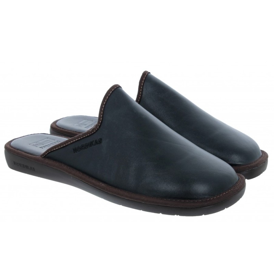 Men'S Nordikas | Norwood Iii 131 Slippers - Black Leather