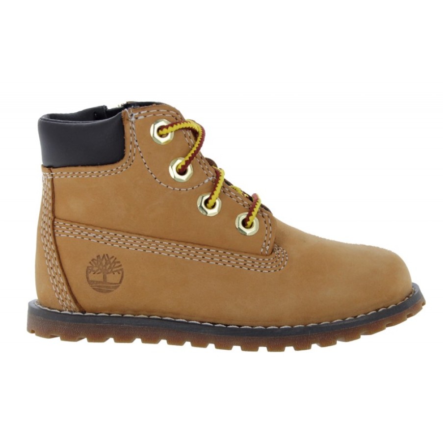 Children'S Timberland Boys Boots | Pokey Pine 6Inch Boots - Wheat Leather