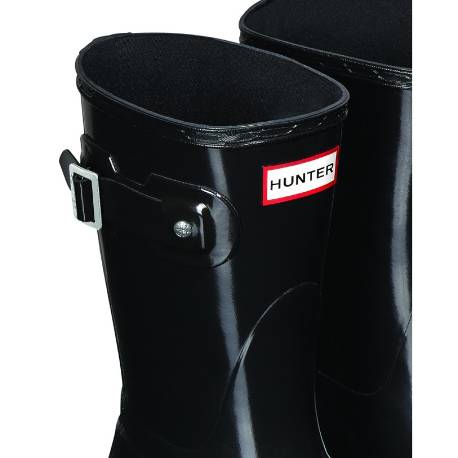 Women'S Hunter | Womens Original Short Gloss Wfs1000Rgl Wellingtons - Black