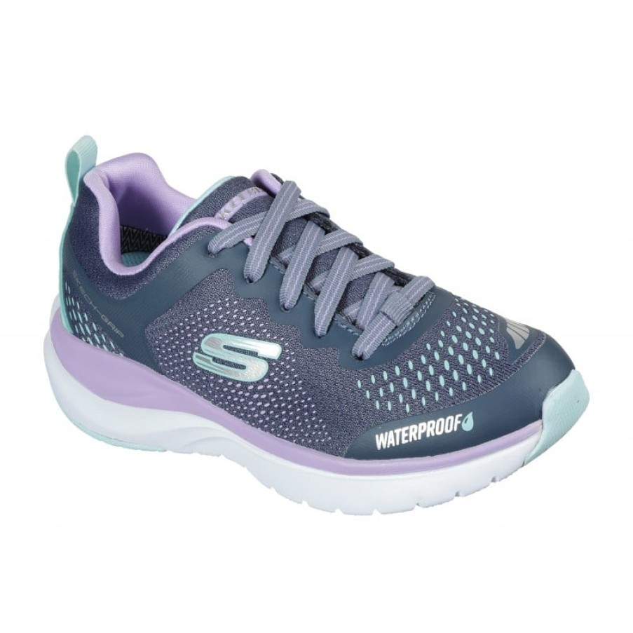 Children'S Skechers Girls Trainers | Ultra Groove Miss Hydro 302394L Trainers - Grey