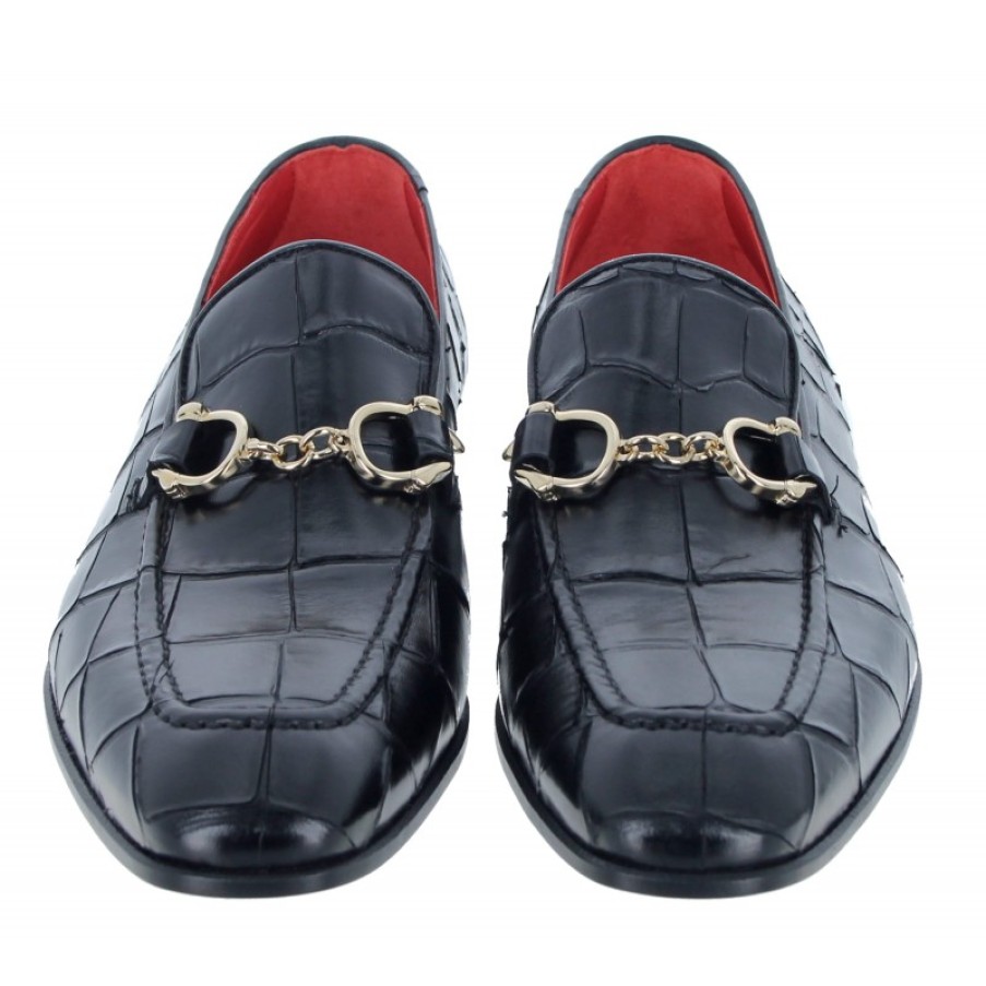 Men'S Jeffery West | Club Montepulciano Shoes - Black Leather