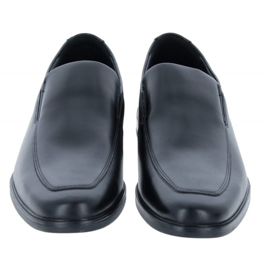 Men'S Clarks | Howard Edge Shoes - Black Leather