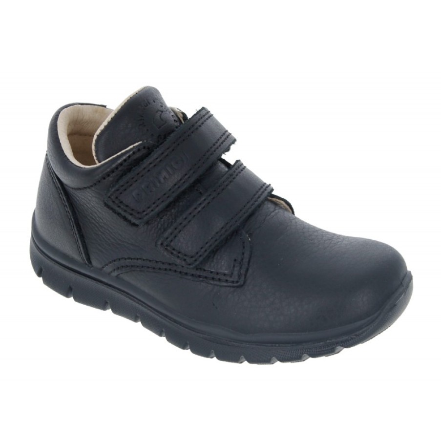 Children'S Primigi Boys School Shoes | 6395300 School Shoes - Black Leather