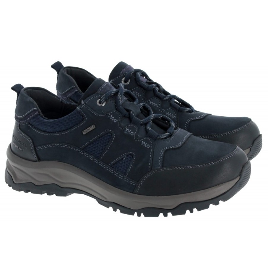 Men'S Josef Seibel | Leroy 50 14450 Lace-Up Shoes - Indigo-Kombi Leather