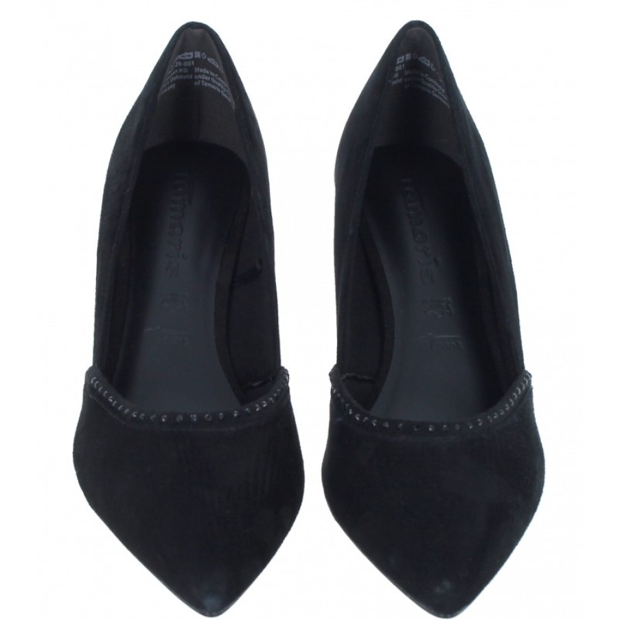 Women'S Tamaris | Juliana 22401 Court Shoes - Black Suede