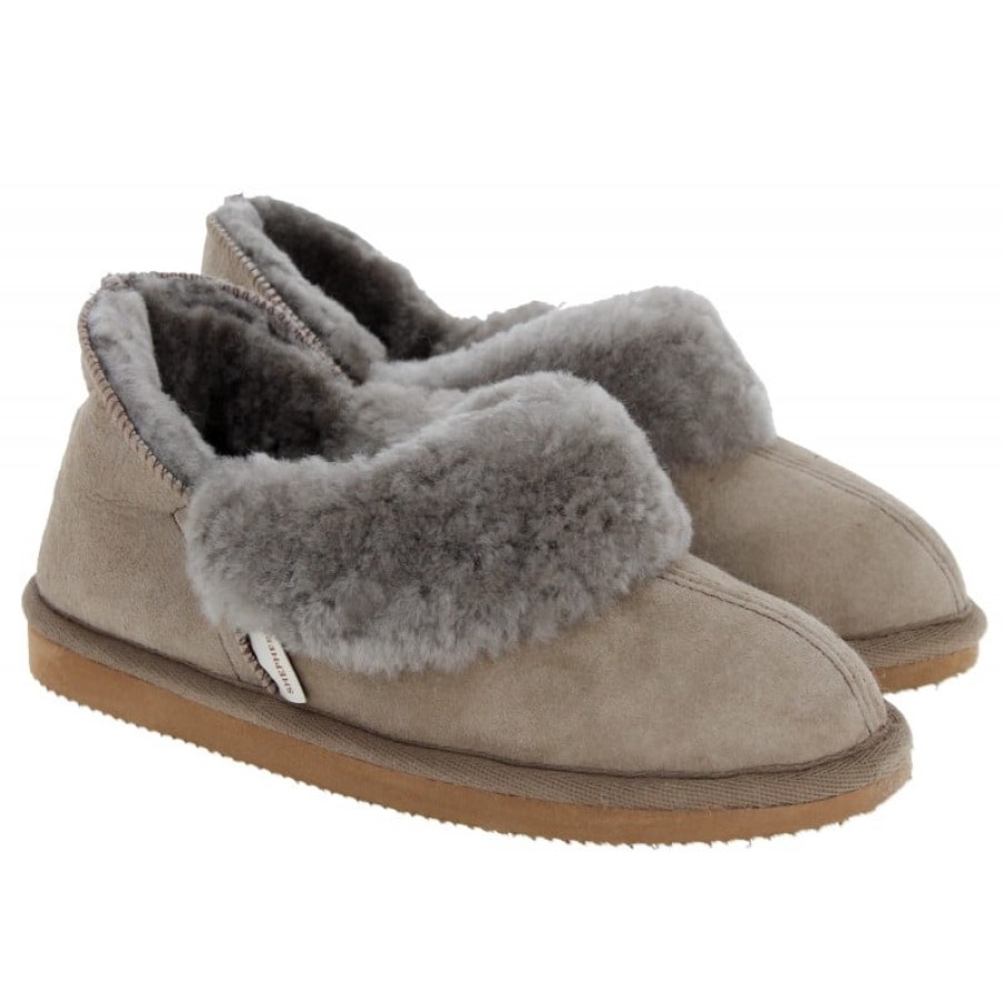 Women'S Shepherd of Sweden | Sheperd Of Sweden Karin Ankle High Sheepskin Slippers - Stone