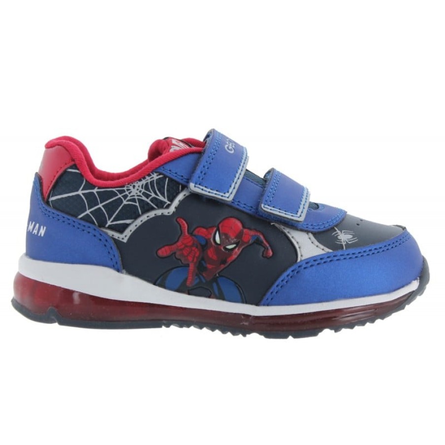 Children'S Geox Boys Trainers | B3684A B Todo Ba 'Spider-Man' Trainers - Navy/Red