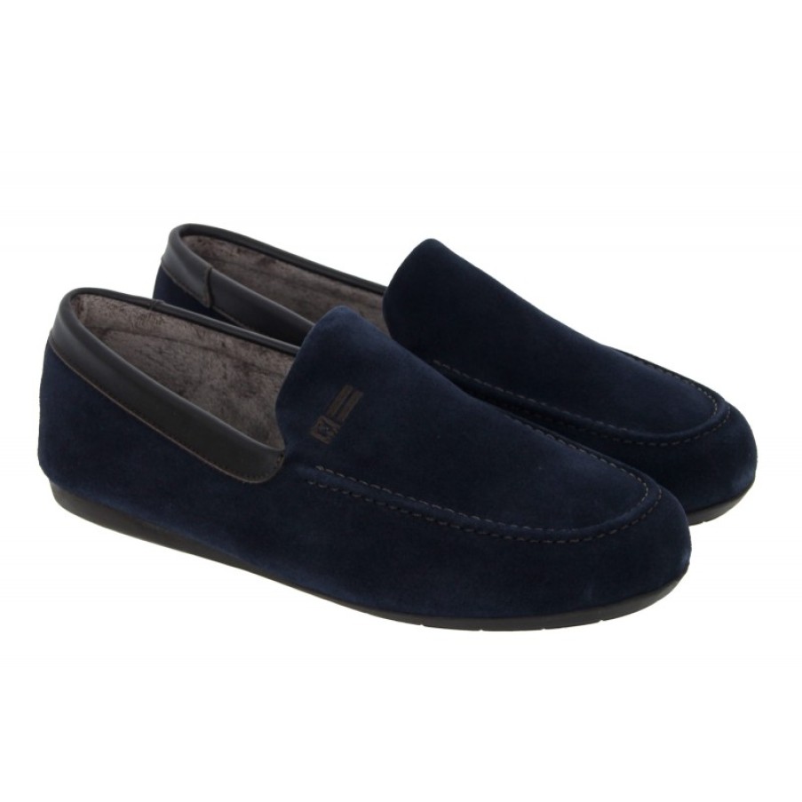 Men'S Nordikas | Alvaro 1390 Slippers - Marino Suede