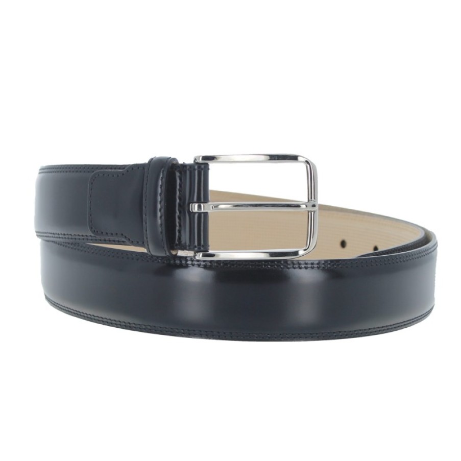 Men'S The Golden Boot | Golden Boot 11251 Belt - Black Leather