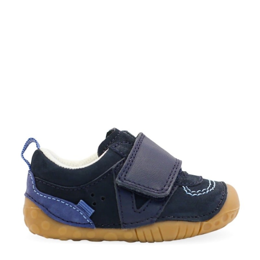 Children'S Start-Rite Boys First Shoes | Shuffle Shoes - Navy Nubuck