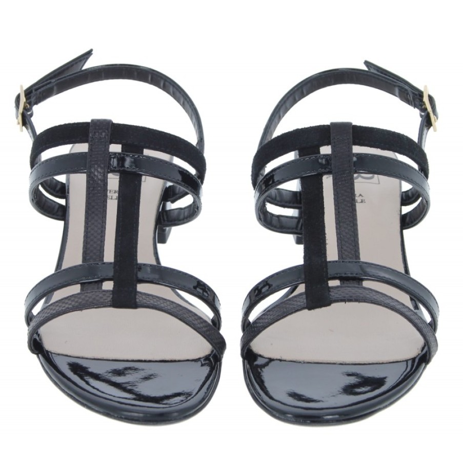 Women'S HB Shoes | Italia B621 Sandals - Black Patent