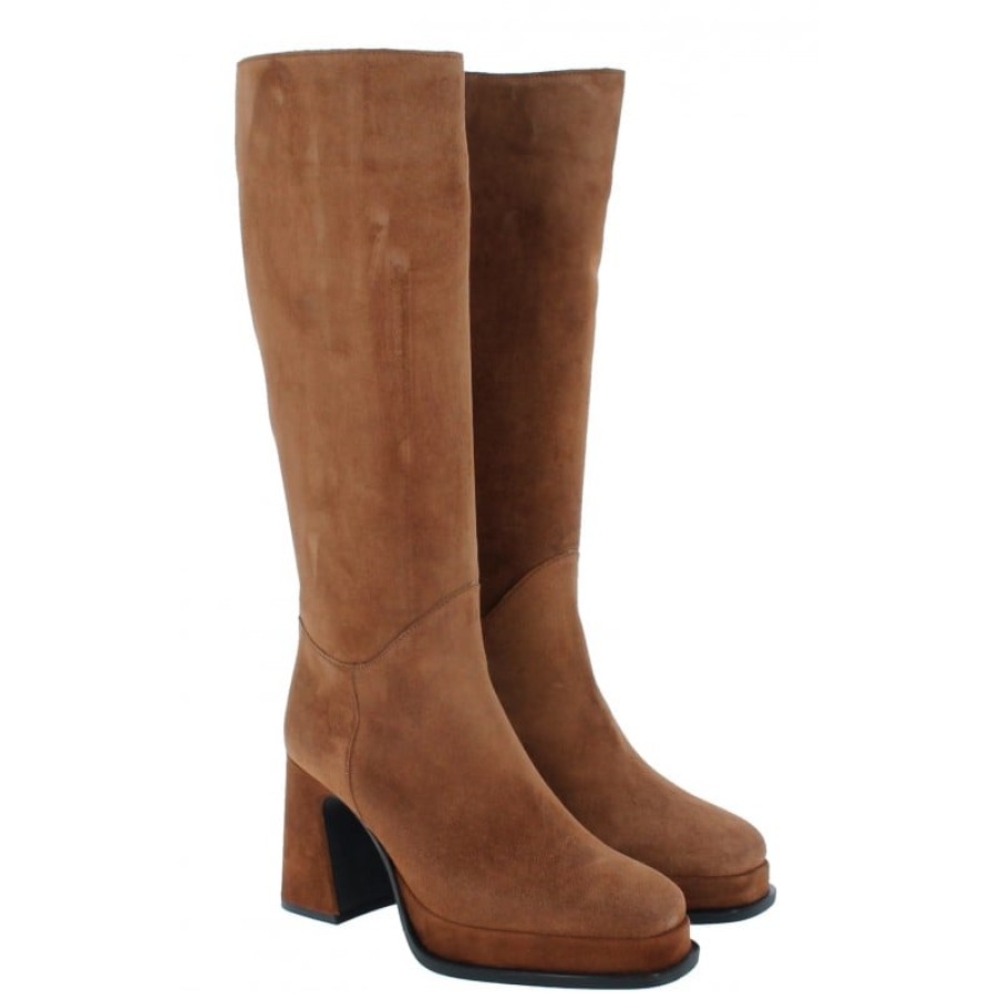 Women'S Alpe | 2748 Knee High Boots - Tan Suede