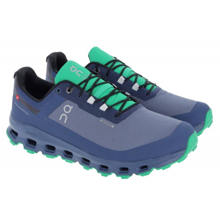 Men'S On Running | Cloudvista Waterproof 74.98277 Trainers - Metal Denim